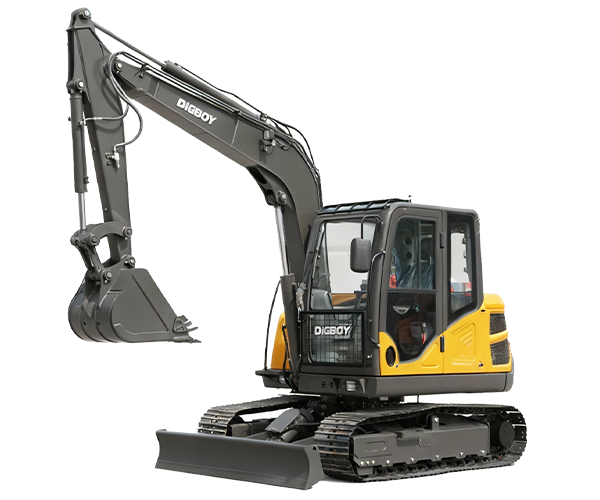 The operator cab of the DBE65B 6.5 ton excavator