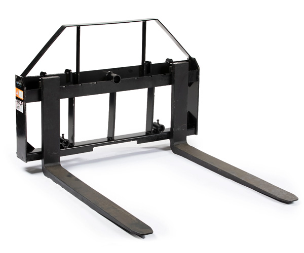 Pallet fork, one of many versatile mini skid steer attachments from DIG-BOY