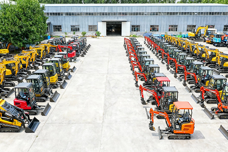 A DIG-BOY mini excavator on a job site, from a leading China mini excavator manufacturer